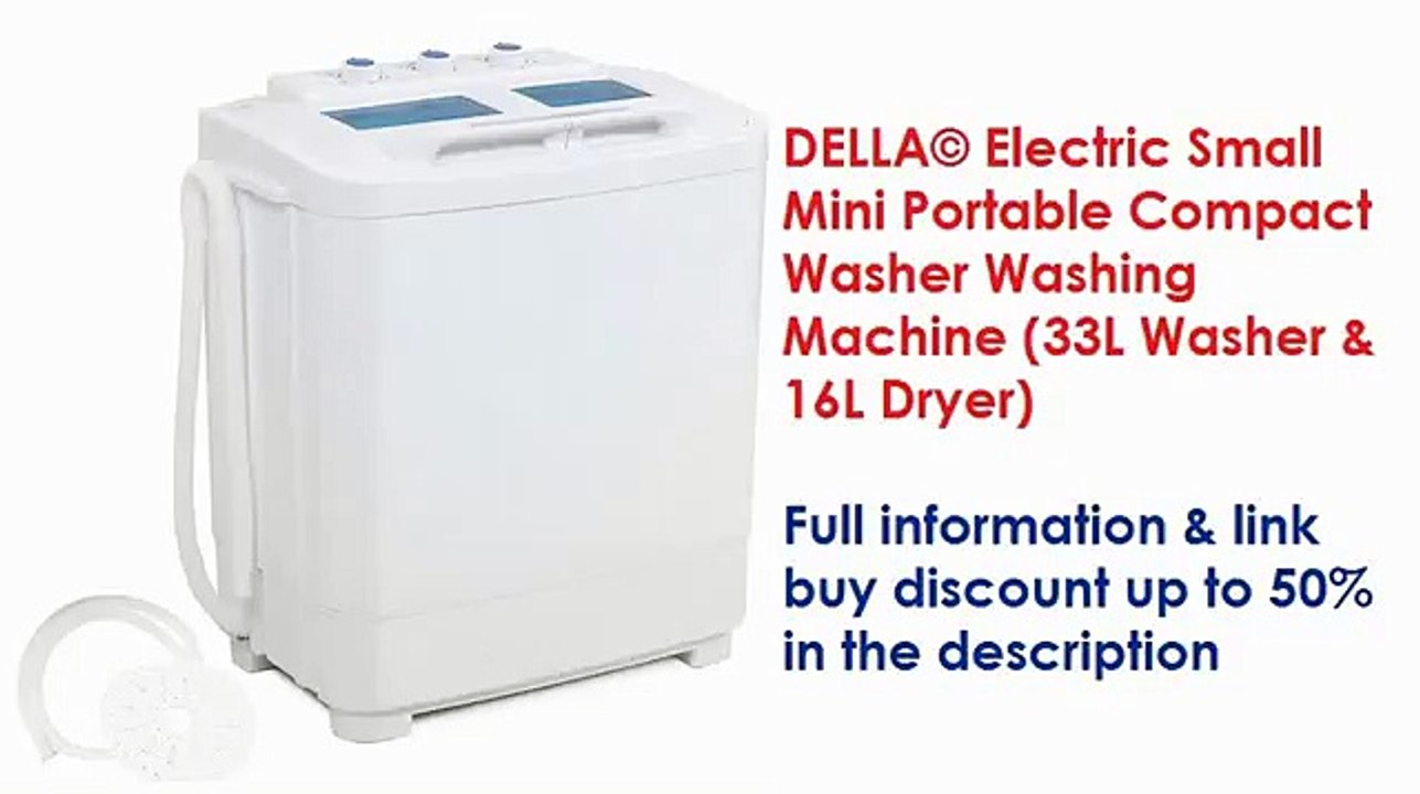 All-in-One Washers, Dryers: DELLA© Electric Small Mini Portable Compact Washer Washing Machine
