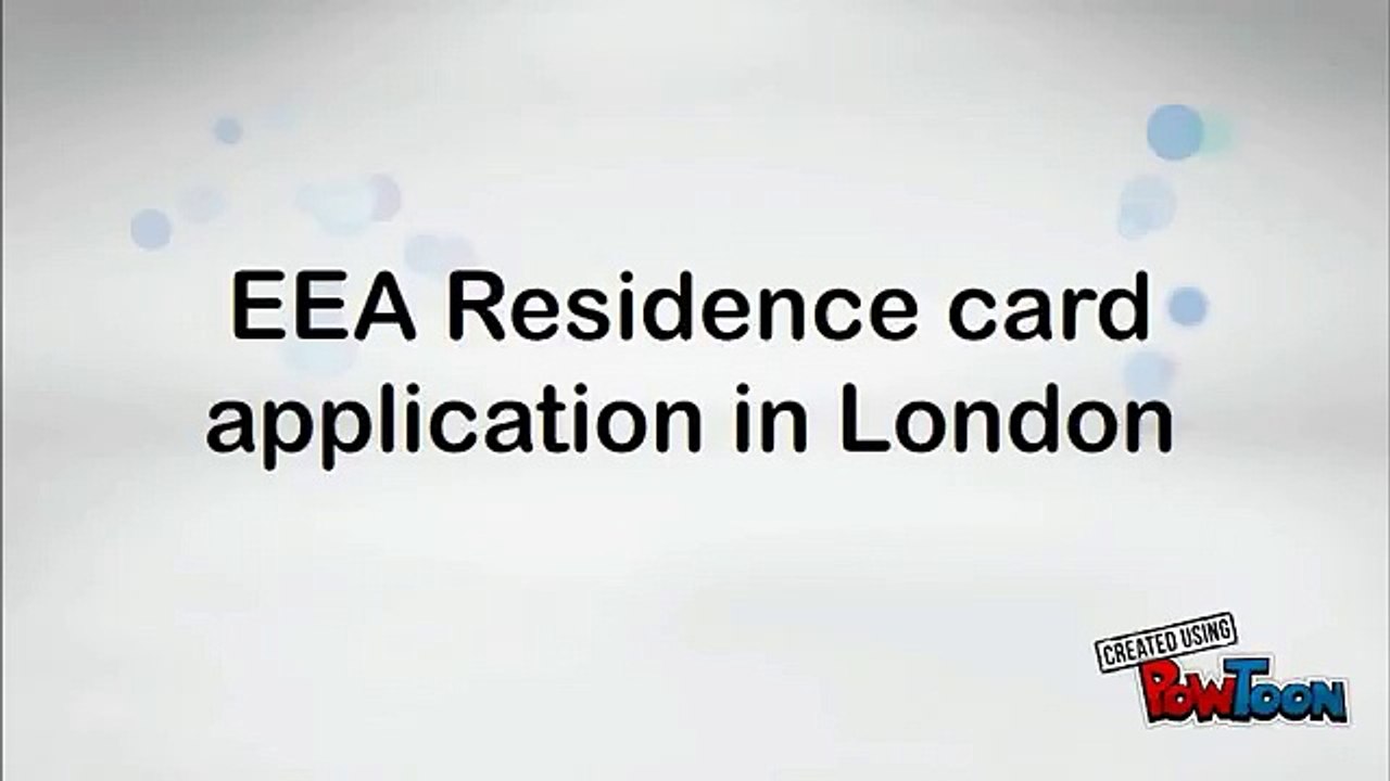 EEA Residence card application in London