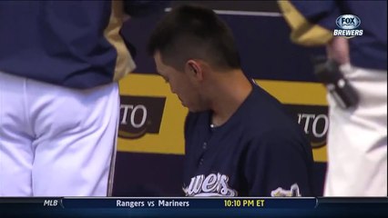 Watch as FOX Sports Wisconsin's Sophia Minnaert is hit by a errant ball but is able to continue her report. What a pro! The incident happened between innings of the Brewers game on 52513