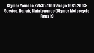 Download Clymer Yamaha XV535-1100 Virago 1981-2003: Service Repair Maintenance (Clymer Motorcycle