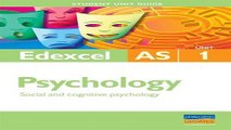 Download Social   Cognitive Psychology  Edexcel As Psychology Student Guide  Unit 1  Student Unit