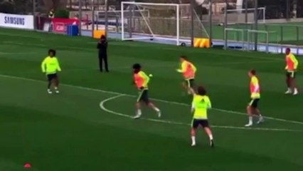 Marcelo AMAZING SOLO GOAL in training - Real Madrid