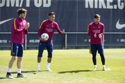 FC Barcelona training session: Back to work