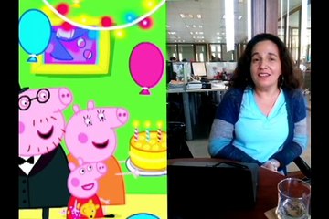 peppa pig canta feliz cumpleaños a la Florencia