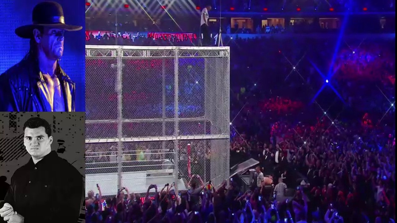 ShaneMcMahon Jumps from top of Hell in a Cell onto The Undertaker
