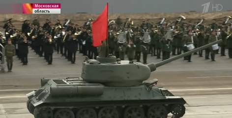 В подмосковном Алабине проходит первая репетиция главного парада страны