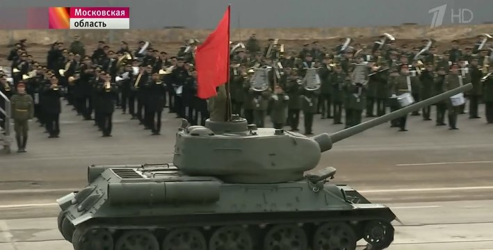 В подмосковном Алабине проходит первая репетиция главного парада страны