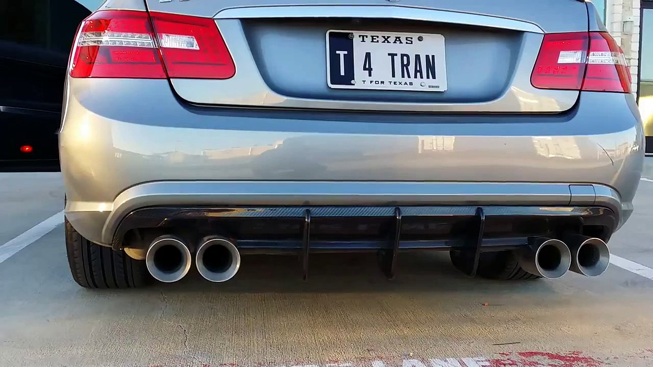 Mercedes E550 Coupe Top Speed Pro 1 Exhaust