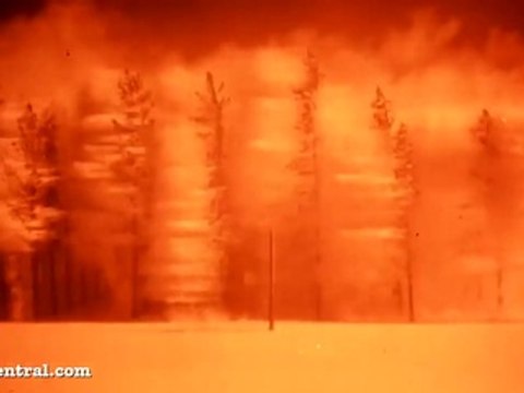Images impressionnantes des dégats d'une explosion nucléaire - M65 Nuclear Artillery Test