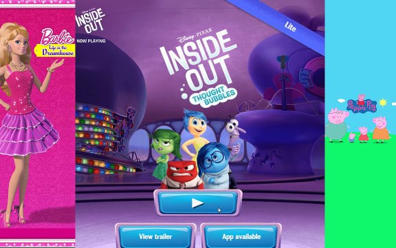 Disney Pixar Inside Out Thought Bubbles Stage 1 Game