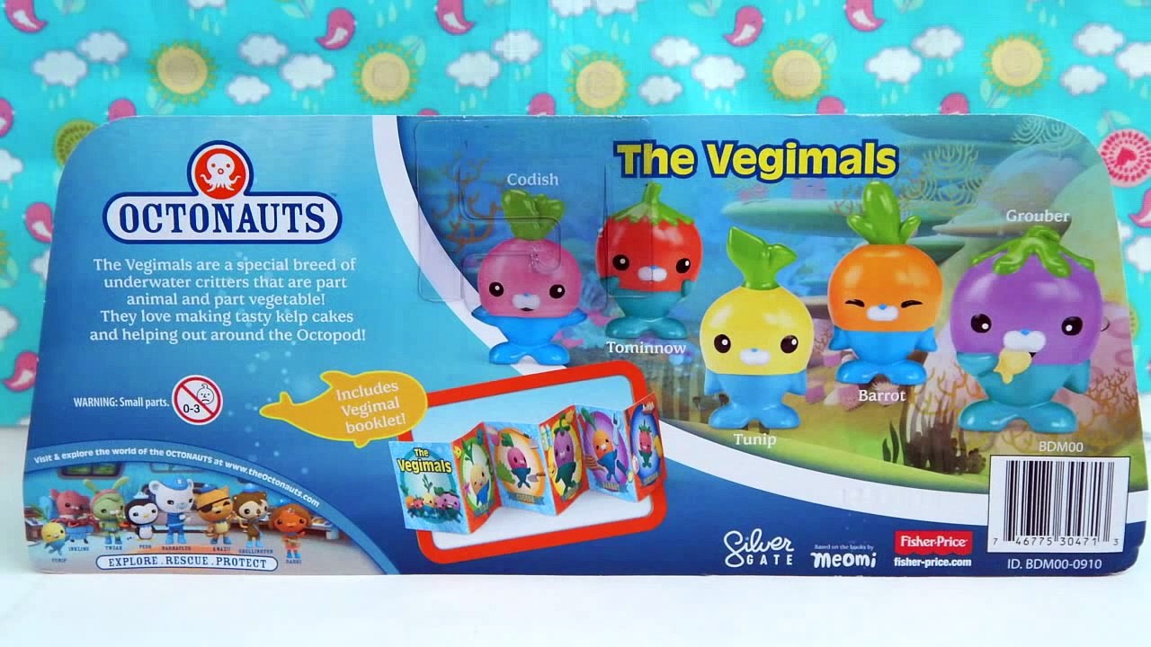 Octonauts Vegimals Character Set Tunip Codish Barrot Grouber Tominnow Toys Video Dailymotion
