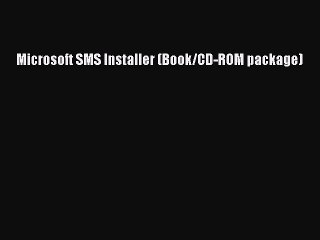 Read Microsoft SMS Installer (Book/CD-ROM package) Ebook Free