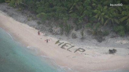 Men Stranded on Desert Island Rescued After Writing "Help" in Sand