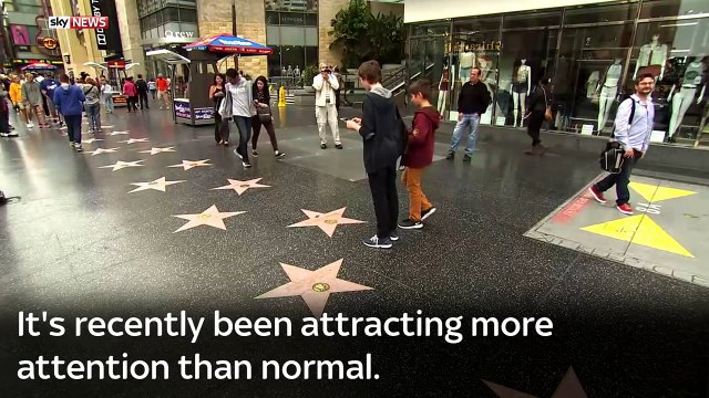 Trump's Hollywood Star Vandalised