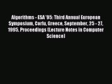 Download Algorithms - ESA '95: Third Annual European Symposium Corfu Greece September 25 -