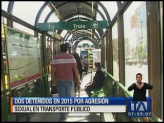 Dos detenidos en 2015 por agresión sexual en el transporte público
