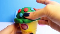 Christmas Peppa Pig Ice Cream Parlor Building Toys Play Doh Rainbow Ice Cream DIY Heladería Part 2