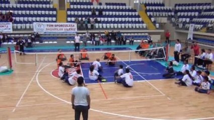 Fethiye'de "Oturarak Voleybol" Heyecanı