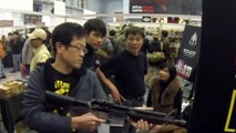 GHK M4 GBB Shooting Demo in Taipei Airsoft Show