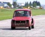 Fiat 127 2,0 16V Turbo - First time on track - Drag race (Project Luigi)