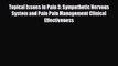 Read ‪Topical Issues in Pain 3: Sympathetic Nervous System and Pain Pain Management Clinical