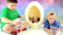 Hatchn Heroes Surprise Eggs! Disney Cars Toys   Buzz, Woody n Baymax Eggs HobbyKidsTV