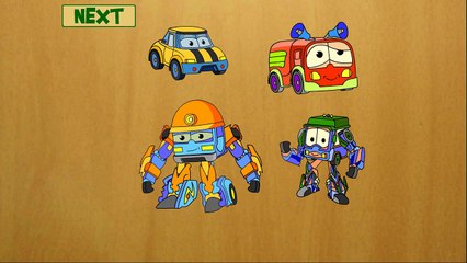 Детский Мультфильм - Пазлы - Машинки трансформеры !