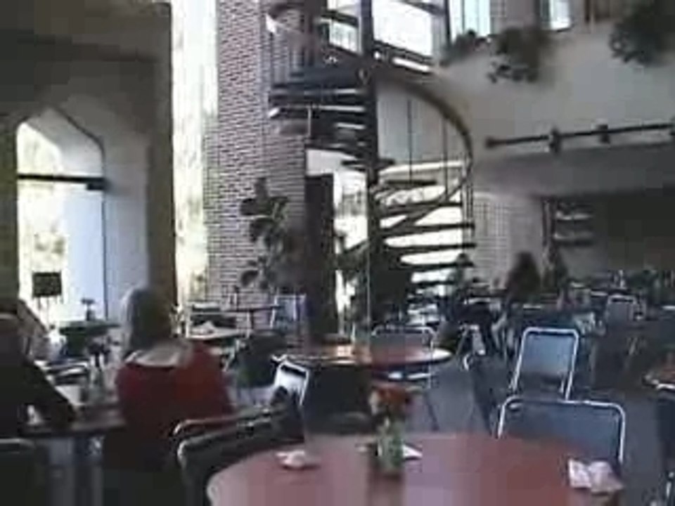 College Student Falls Down Spiral Staircase