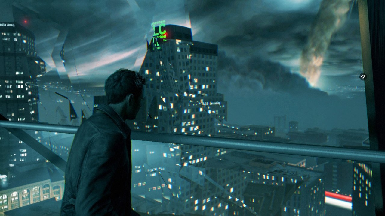 Quantum Break - Monarch HQ: Paperweight With Note, Jack Runs Into Chronon Monster Cutscene XBO