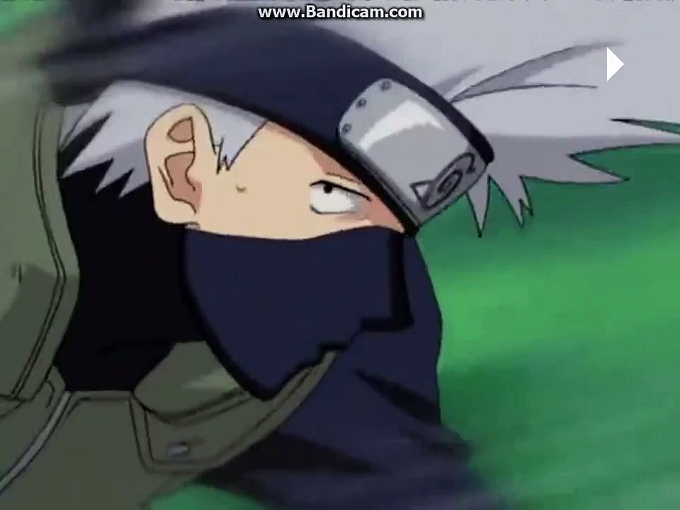 Sasuke attacking Kakashi awesome technique