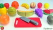 Toy Cutting Fruits Velcro Food Toys LEARN COLORS and FRUITS