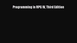 Download Programming in RPG IV Third Edition PDF Free