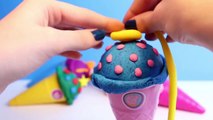 Christmas Peppa Pig Ice Cream Parlor Building Toys Play Doh Rainbow Ice Cream DIY Heladería Part 8