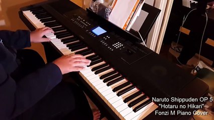 [Naruto Shippuden Opening 5] Hotaru no Hikari (ホタルノヒカリ) - Fonzi M Piano Cover