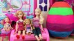 Frozen Dolls Elsa & Anna Giant Surprise Egg Opening Play Doh Egg Barbie Toys Blind Bags