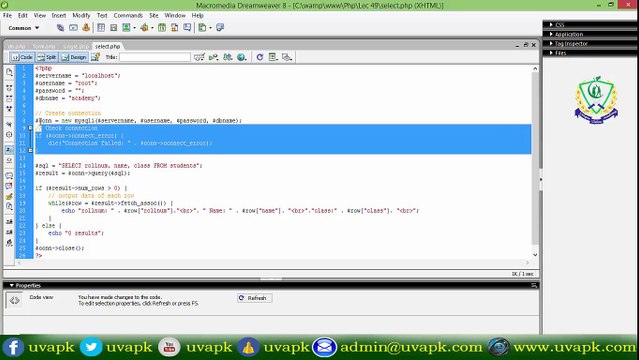 Lecture 50 how to select data from database in PHP basic in hindi urdu