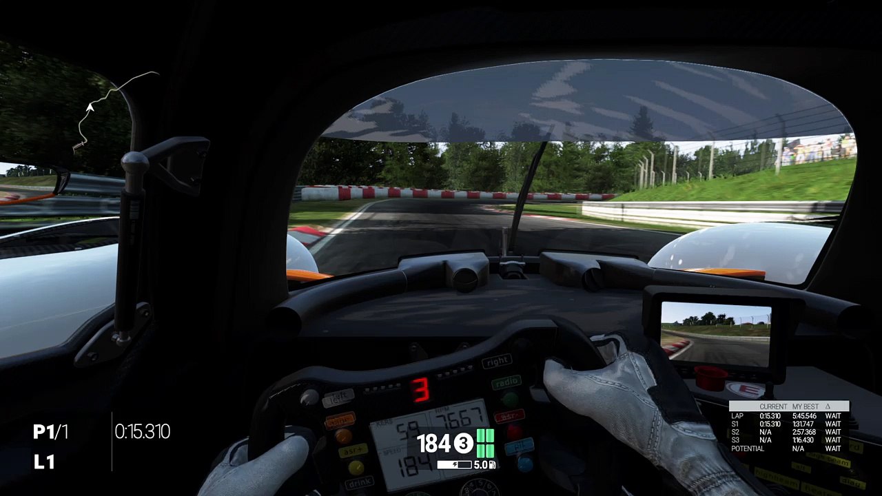 Project Cars Nordschleife TT RWD P30 LMP1 lap + setup 5:43:911