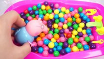 Peppa Pig Bath Time Learn Colors Bubble Gum Ball Coloring Book