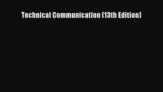 PDF Technical Communication (13th Edition) Free Books