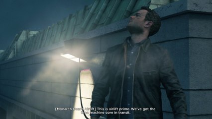 Quantum Break - Return To The University: Beth Wilder Shoots Monarch Rifeman on Rooftop Cutscene