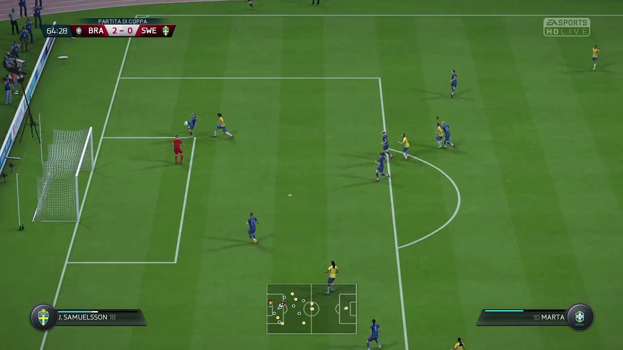 Cristiane amazing lob goal in online women's cup