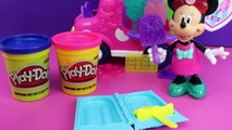 Minnie Mouse New Sweets Treats Truck Set with Frozen Barbie Kid Felicia and Ryan and Play Doh Set