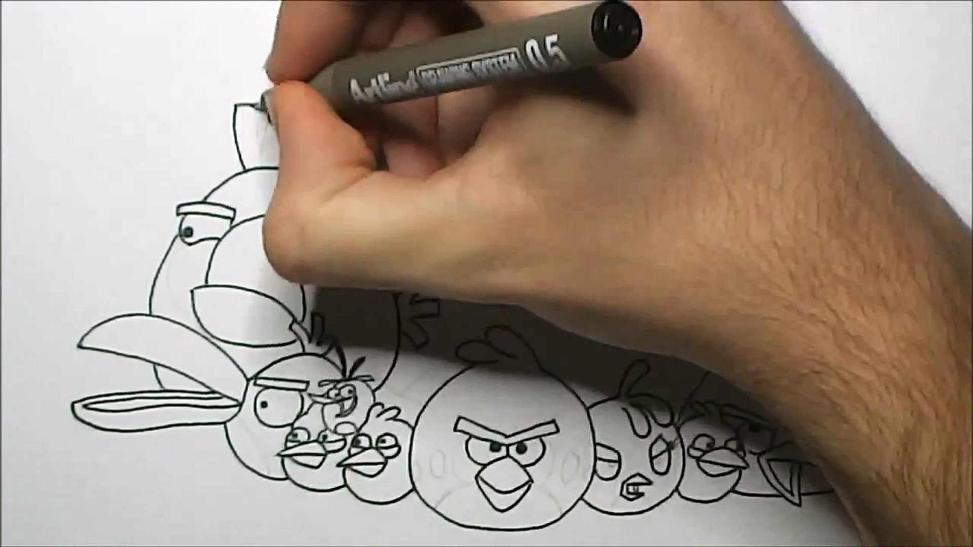 How to Draw Angry Birds (All Birds)