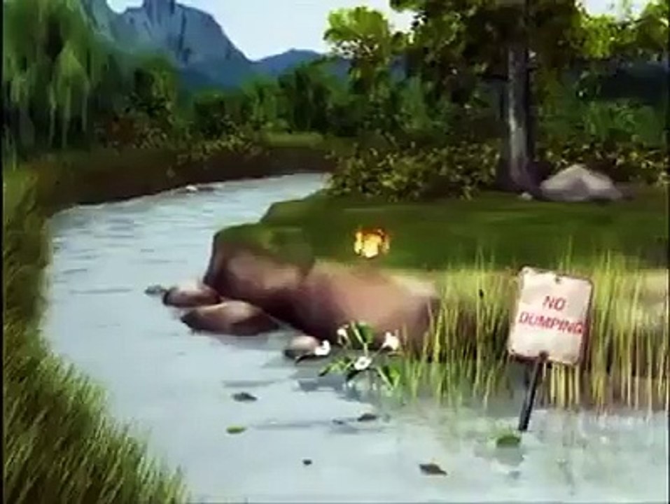 3D ANIMATION public message keep your earth clean