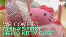 Hello Kitty-Themed Cafe Opens In Shanghai China