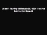 Download Chilton's Auto Repair Manual 1992-1996 (Chilton's Auto Service Manual)  EBook