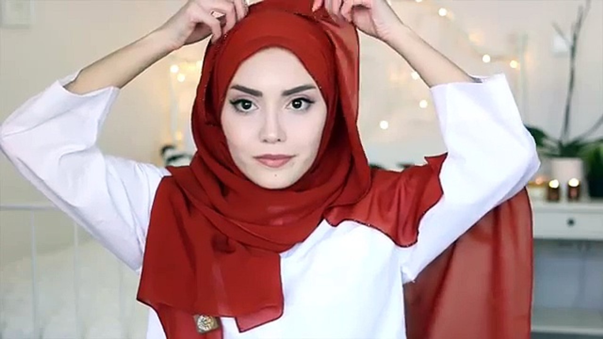 Şal Bağlama │ Arap Stili : Kelebek , Dolama │ Hijab Tutorial (Trend Videos)  - Dailymotion Video