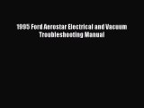 PDF 1995 Ford Aerostar Electrical and Vacuum Troubleshooting Manual Free Books