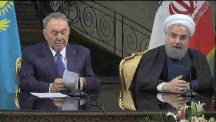 Irán y Kazajistán reafirman sus buenas relaciones políticas y económicas durante visita oficial de Nazarbáyev