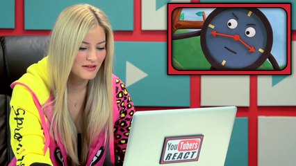 YouTubers React to Dont Hug Me Im Scared 2 - TIME